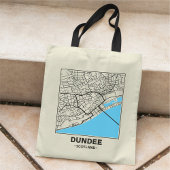Dundee, Scotland City Map Tote Bag トートバッグ
