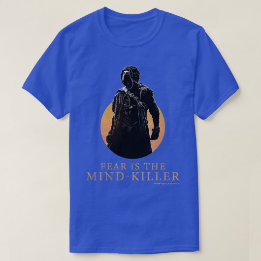 Dune (2021)恐怖は心を殺すPaul Stillsu Tシャツ (デザイン正面)