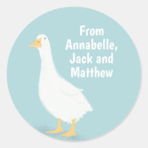 Dune duck baby showers label boy girl