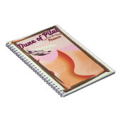 Dune of Pilat, Dunesヴィンテージフランス旅行ポスター。 ノートブック (右側)