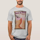 Dune of Pilat, Dunesヴィンテージフランス旅行ポスター。 Tシャツ (正面)