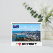Dunedin - I Love – ニュージーランド –  ポストカード (スタンド正面)