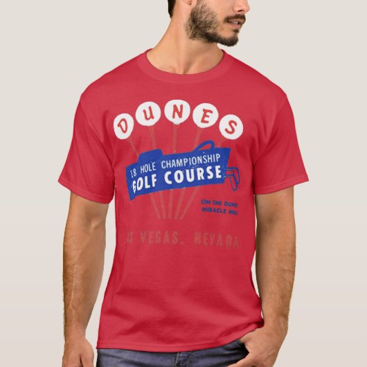 Dunes Golf Course - Vintage Las Vegas Tシャツ (正面)