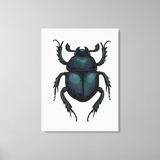 Dung beetle キャンバスプリント (正面)