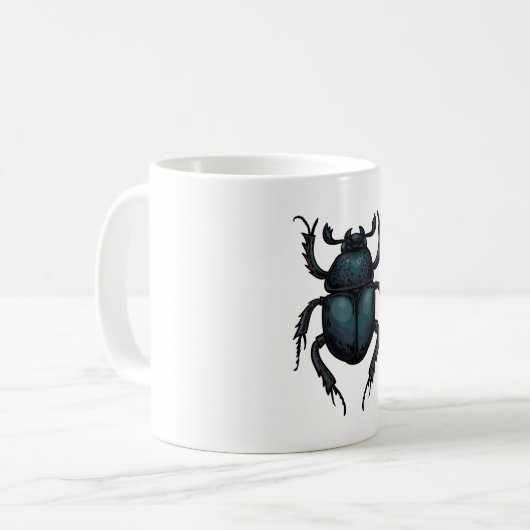Dung beetle コーヒーマグカップ (正面左)