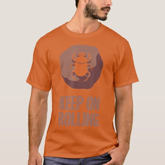 Dung Beetle – 昆虫昆虫科学 Tシャツ (正面)