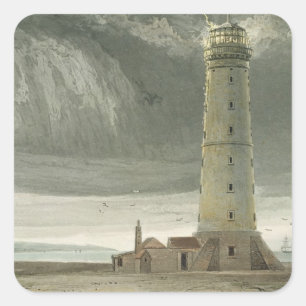 Dungeness Light house, from 'A Voyage のまわりに. スクエアシール