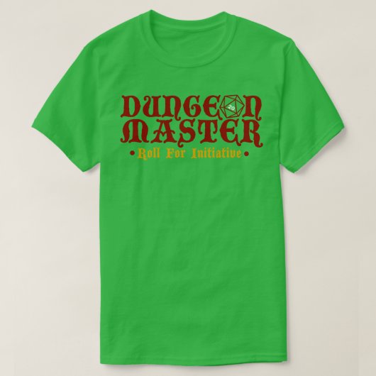 Dungeon 転が Master for Initiative Tシャツ (デザイン正面)