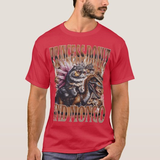Dungeon Crawler Carl Princess Donut Mongo ファンアート Tシャツ (正面)