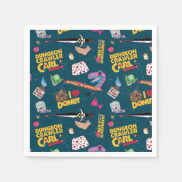 Dungeon Crawler Carl Repeating Blue スタンダードカクテルナプキン