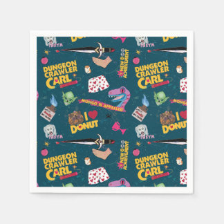 Dungeon Crawler Carl Repeating Blue スタンダードカクテルナプキン