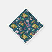 Dungeon Crawler Carl Repeating Blue スタンダードカクテルナプキン (角)