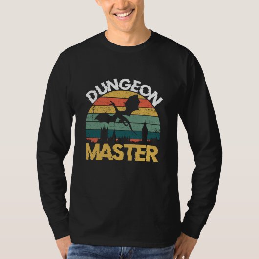Dungeon Master特にカラフルおもしろい Tシャツ (正面)
