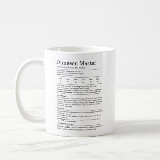 Dungeon Master Stat Block コーヒーマグカップ