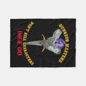 Dungeon Masters Dont Kill Characters Dice Do  フリースブランケット (正面(横))