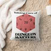 Dungeon Matters気にのゲームのスローガン クッション (ブランケット)