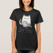 Dungeon Meowster Cute Cat D20 Dice BoardGame Nerd Tシャツ (正面)