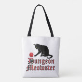Dungeon Meowster Funny RPG Cat with Dice トートバッグ (裏面)