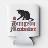 Dungeon Meowster Funny RPG Cat with Dice 缶クーラー (裏面)