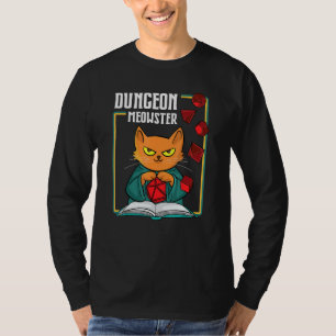 Dungeon Meowster RpgテーブルトップゲームDmロールプレイ Tシャツ