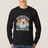 Dungeon Meowster RpgテーブルトップゲームDmロールプレイ Tシャツ (正面)