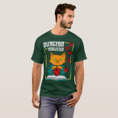 Dungeon Meowster RPG Tabletop Gaming DM Role Tシャツ (正面フル)