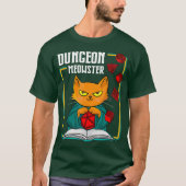 Dungeon Meowster RPG Tabletop Gaming DM Role Tシャツ (正面)