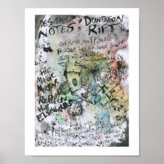 Dungeon Rift Designerノート絵画ズ ポスター