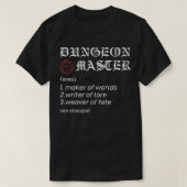 Dungeon RPG Master Dice Rolling Boss Dragon birthd Tシャツ (デザイン正面)