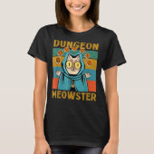 Dungeon Warriors Meowster RPG Tabletop Gaming DM R Tシャツ (正面)