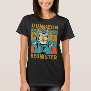 Dungeon Warriors Meowster RPG Tabletop Gaming DM R Tシャツ