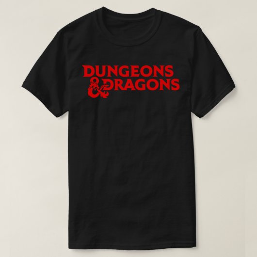 Dungeons &amp；ドラゴンロゴクラシックTシャツ Tシャツ (デザイン正面)