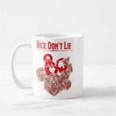 Dungeons &amp; Dragons Red Dice Don't Lie  コーヒーマグカップ (左)