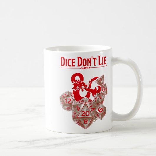 Dungeons &amp; Dragons Red Dice Don't Lie  コーヒーマグカップ (右)