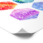 Dungeons and Dragons（ダンジョン・アンド・ドラゴン）、D20 ポスター (角)