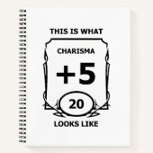 Dungeons and Dragons Charisma Notebook ノートブック (正面)