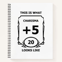 Dungeons and Dragons Charisma Notebook