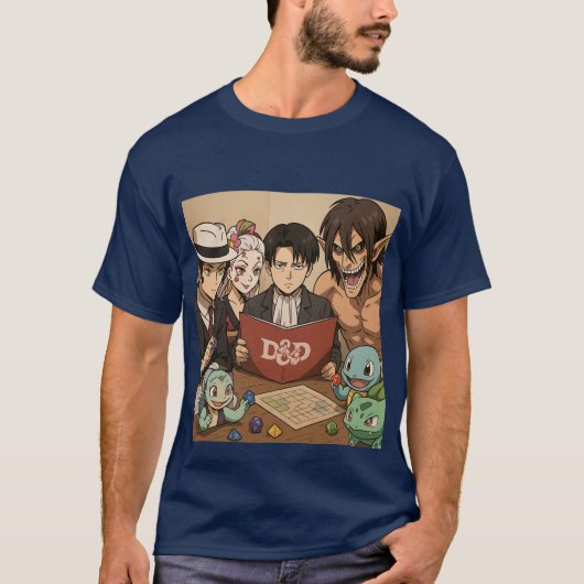 Dungeons and Dragons with friends Tシャツ (正面)