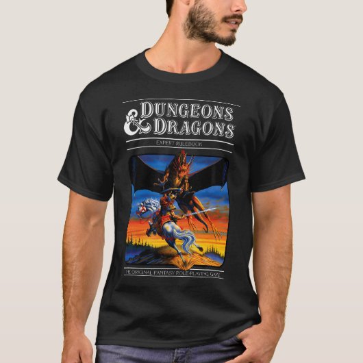 Dungeons Dragonsヴィンテージ専門家ルールブック Tシャツ (正面)