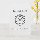 Dungeons & Dragons:知恵モディファイヤに+1を追加 カード (黄色い花)