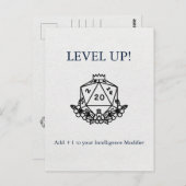 Dungeons & Dragons:知恵モディファイヤに+1を追加 ポストカード (正面/裏面)
