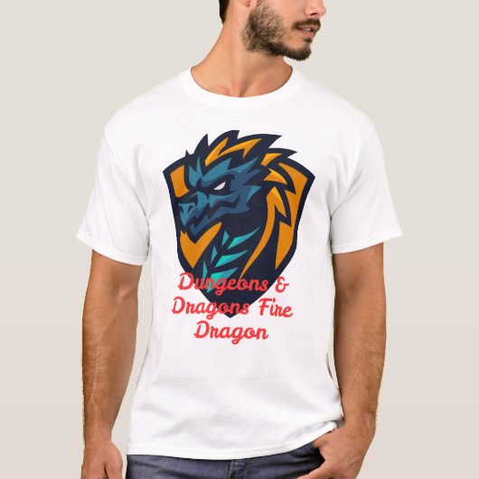 Dungeons & Dragons Fire Dragon T-Shirt - Epic Fant Tシャツ (正面)