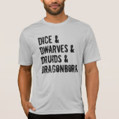 Dungeons Dragons Wordsインスパイア List Men's T-Shirt Tシャツ (正面)