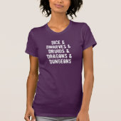 Dungeons Dragons Words List Women's T-Shirt Tシャツ (正面)