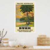 Dunk Island，オーストラリアのヴィンテージ旅行 ポスター (キッチン)