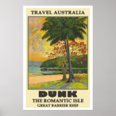 Dunk Island，オーストラリアのヴィンテージ旅行 ポスター (正面)