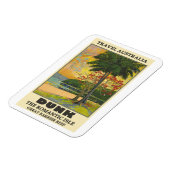Dunk Island, Australia Vintage Travel Poster マグネット (左側)