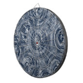 Dunkelblau und ganz schön wirbelige Batik   ダーツボード (正面右)