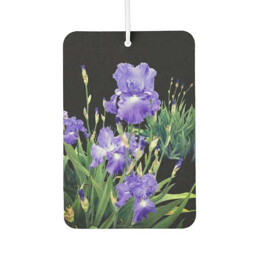 Dunkelblaue Irisblüten カーエアーフレッシュナー (正面)