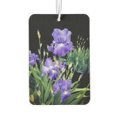 Dunkelblaue Irisblüten カーエアーフレッシュナー (裏面)